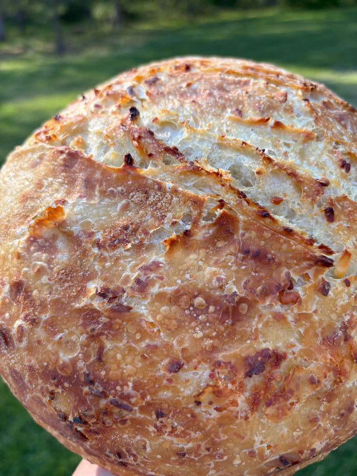 Flourish & Ferment Co. Cheddar and Onion Loaf